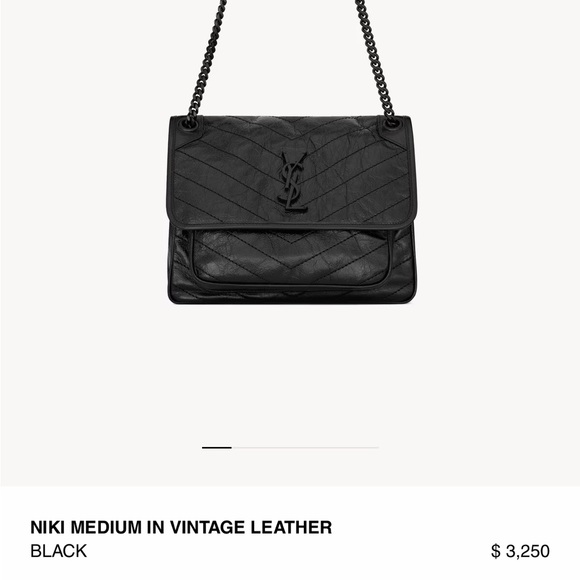 Ysl Niki medium in vintage leather - Picture 3 of 15